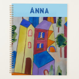 Abstracte Zomerdorp Gepersonaliseerde Planner