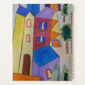Abstracte Zomerdorp Gepersonaliseerde Planner (Achterkant)