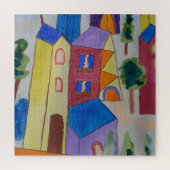 Abstracte zomerdorp puzzel (Verticaal)