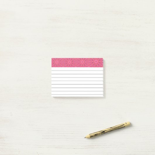 Abstracte zomerlijnen post-it® notes (Op bureau)