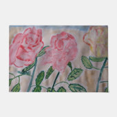 Abstracte zomerRozen Deurmat (Voorkant)
