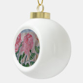 Abstracte zomerRozen Keramische Bal Ornament (Rechts)