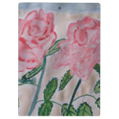 Abstracte zomerRozen Klembord (Achterkant)
