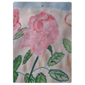 Abstracte zomerRozen Klembord (Achterkant)