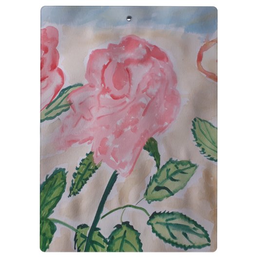Abstracte zomerRozen Klembord (Achterkant)