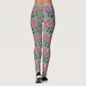 Abstracte zomerRozen Leggings (Achterkant)