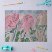 Abstracte zomerRozen Tissuepapier (Craft)