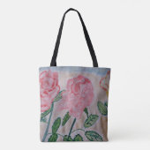 Abstracte zomerRozen Tote Bag (Achterkant)