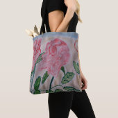 Abstracte zomerRozen Tote Bag (Dichtbij)