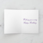 Abstracte zomerse Rozen Birthday Kaart (Binnen)