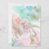 Abstracte zomerse Waterverf Sweet Sixteen Birthday Kaart (Achterkant)