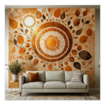 Abstracte Zon #1 Muurkunst