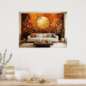 Abstracte Zon #2 Muurkunst Poster (Keuken)