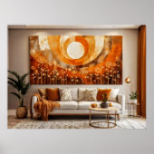 Abstracte Zon #3 Muurkunst Poster (Voorkant)