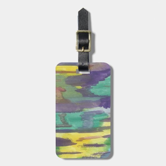 Abstracte zon bagagelabel (Voorkant verticaal)