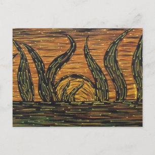 Abstracte zon briefkaart