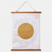 Abstracte zon hangend wandkleed (Voorkant)