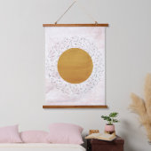 Abstracte zon hangend wandkleed (Slaapkamer)