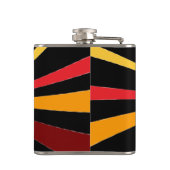 Abstracte zon heupfles (Achterkant)