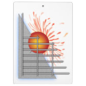 Abstracte zon klembord (Achterkant)