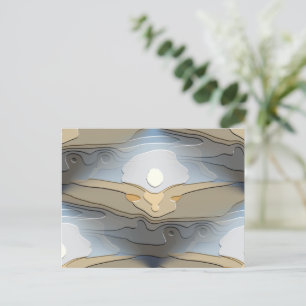 Abstracte ZON OVER DE HILLEN Briefkaart