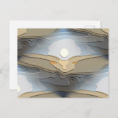 Abstracte ZON OVER DE HILLEN Briefkaart (Voorkant / Achterkant)