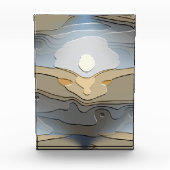 Abstracte ZON OVER DE HILLEN Fotoblokken (Voorkant)