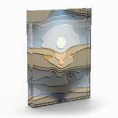 Abstracte ZON OVER DE HILLEN Fotoblokken (Links)