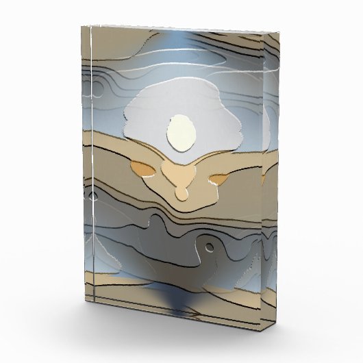 Abstracte ZON OVER DE HILLEN Fotoblokken (Rechts)