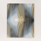 Abstracte ZON OVER DE HILLEN Legpuzzel (Verticaal)