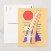 Abstracte zon, schaduwen, reflecties en structuren briefkaart (Voorkant / Achterkant)