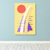Abstracte zon, schaduwen, reflecties en structuren canvas afdruk (Insitu (Houten vloer))