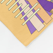 Abstracte zon, schaduwen, reflecties en structuren fleece deken (Hoek)