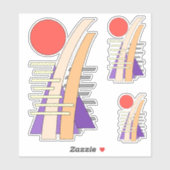 Abstracte zon, schaduwen, reflecties en structuren sticker (Vel)