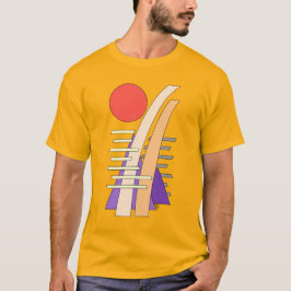 Abstracte zon, schaduwen, reflecties en structuren t-shirt