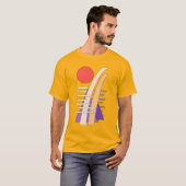 Abstracte zon, schaduwen, reflecties en structuren t-shirt (Voorkant volledig)