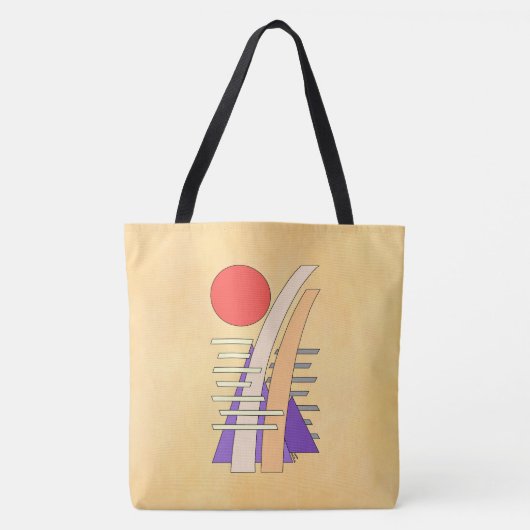 Abstracte zon, schaduwen, reflecties en structuren tote bag (Voorkant)