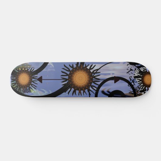 Abstracte zon skateboard (Horizontaal)