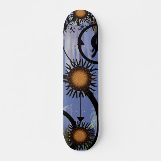 Abstracte zon skateboard (Voorkant)