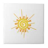 Abstracte zon tegeltje (Voorkant)