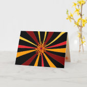 Abstracte zon verjaardag kaart (Gele Bloem)