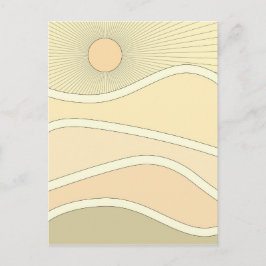 Abstracte zonnebank retro berts briefkaart