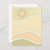 Abstracte zonnebank retro berts briefkaart (Voorkant / Achterkant)