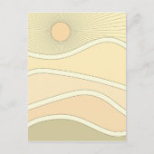 Abstracte zonnebank retro berts briefkaart (Voorkant)