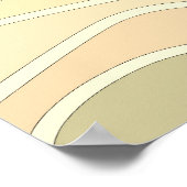 Abstracte zonnebank retro berts poster (Hoek)