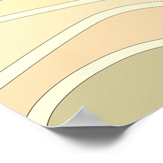 Abstracte zonnebank retro berts poster (Hoek)