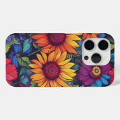 Abstracte Zonnebloem Bloemen - iPhone 15 Pro Hoesj Case-Mate iPhone Case (Achterkant (horizontaal))