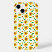 Abstracte zonnebloem Case-Mate iPhone case (Achterkant)