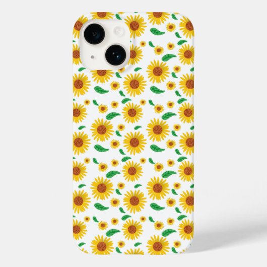 Abstracte zonnebloem Case-Mate iPhone case (Achterkant)