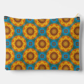 Abstracte Zonnebloem Geometrische Design Make-up B Etui (Achterkant)